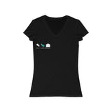 Women's V neck Simple logo